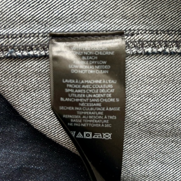 Anthropologie Pilcro The Arden Double-Waist Denim Midi Skirt Dark Wash Size 4 - Picture 9 of 10